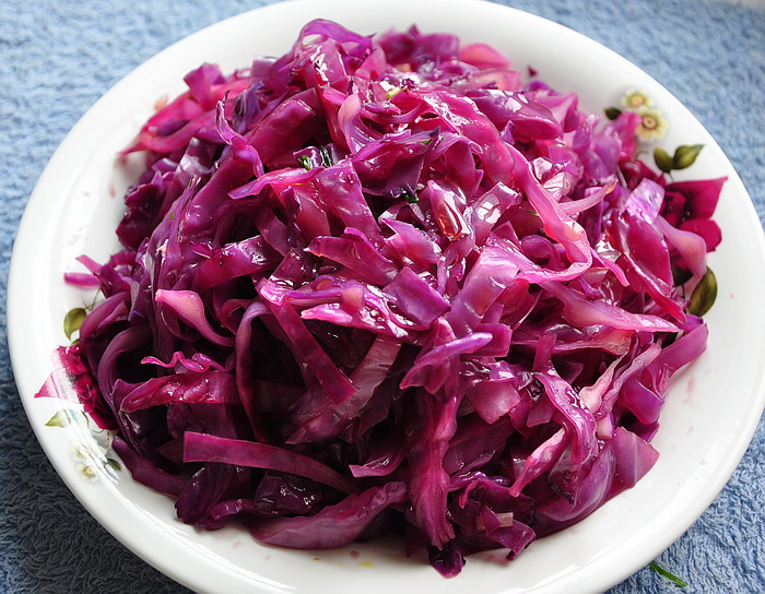 蓝蓝天美食--凉拌紫甘蓝 - 美食作坊 - 安庆E网生活