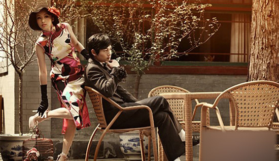 唯美个性的中式婚纱照图片欣赏 打造大气尊贵