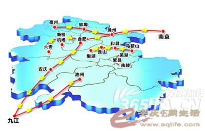 不管是沿江城际铁路还是合九城际都绕开安庆了