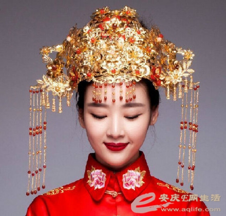 中式传统婚礼新娘头饰 - 谈婚论嫁 - 安庆E网